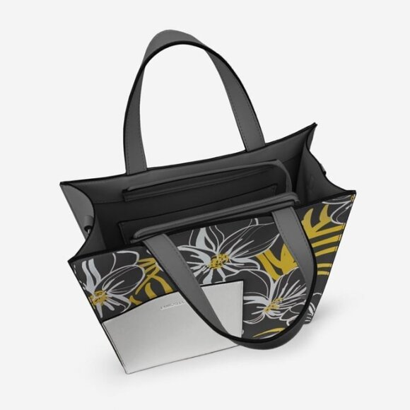 NWT  Tote Shoulder bag laptop carrier Vegan black - Picture 3 of 4